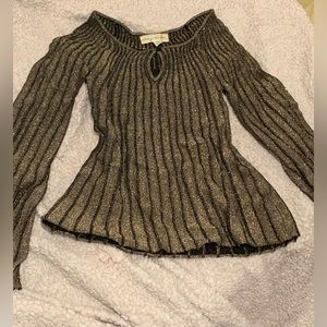 Y2k fairy early 2000s long sleeve sparkly shirt